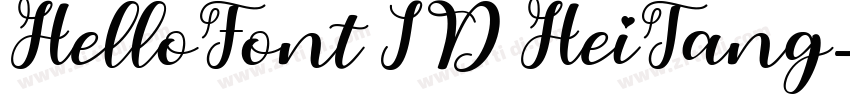 HelloFont ID HeiTang字体转换